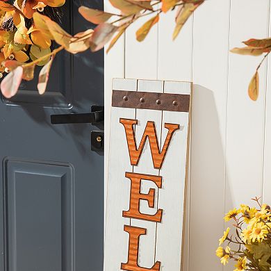 Glitzhome 42"h Fall/ Thanksgiving Wooden Porch Sign