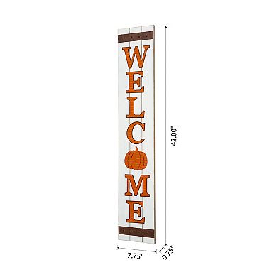 Glitzhome 42"h Fall/ Thanksgiving Wooden Porch Sign