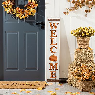 Glitzhome 42"h Fall/ Thanksgiving Wooden Porch Sign