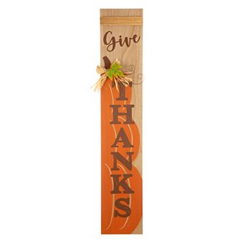 Glitzhome 42"H Fall/ Thanksgiving Wooden Porch Sign