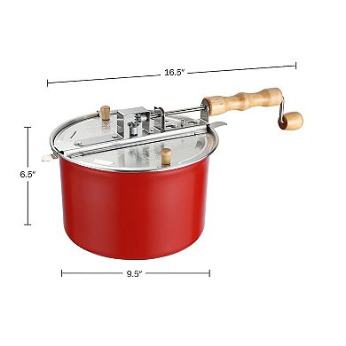 6.5 Quart Crank Stovetop Popcorn Maker