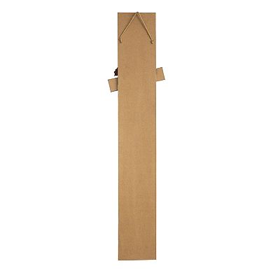 Glitzhome 42" H Wooden Welcome Sign Snowman Vertical Porch Decor