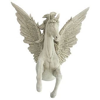 Divine Pegasus Winged Stallion Wall Sculpture
