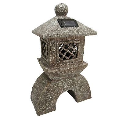 Japanese Pagoda Illuminated Lantern Statue