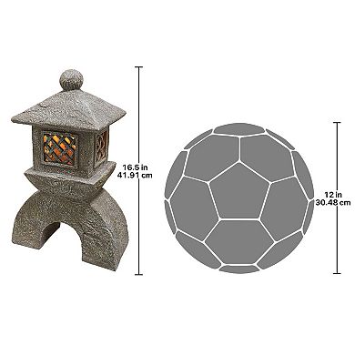 Japanese Pagoda Illuminated Lantern Statue