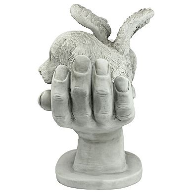 In God's Hands Dog Memorial Statue
