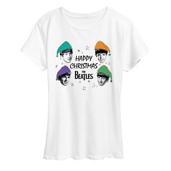Women's The Beatles Happy Christmas Graphic Tee