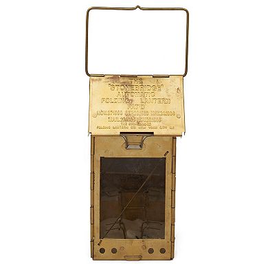 Kings County Tools Brass Candle Lantern Table Decor