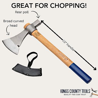 Kings County Tools Carbon Steel Tomahawk Hatchet