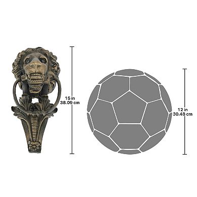 Grande Florentine Lion Authentic Foundry Iron Door Knocker