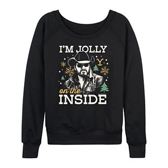 Women's Yellowstone Rip Wheeler Jolly On The Inside French Terry Long Sleeve Tee
