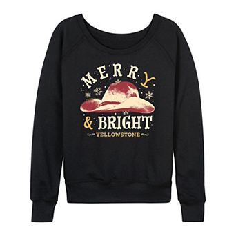 Women's Yellowstone Merry & Bright French Terry Long Sleeve Tee