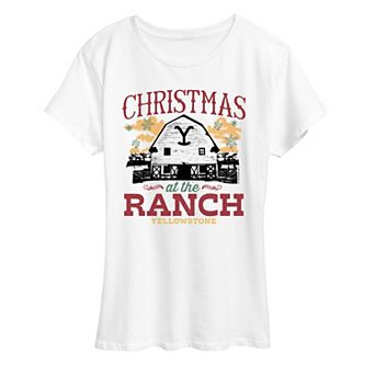 Women's Yellowstone Christmas Ranch Graphic Tee