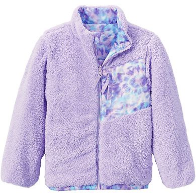 Girls 4-20 Lands' End Reversible Fleece Puffer Jacket