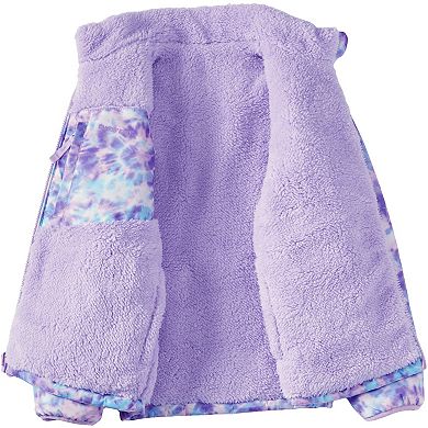 Girls 4-20 Lands' End Reversible Fleece Puffer Jacket