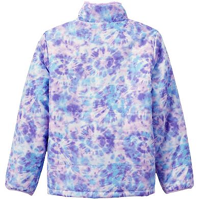 Girls 4-20 Lands' End Reversible Fleece Puffer Jacket