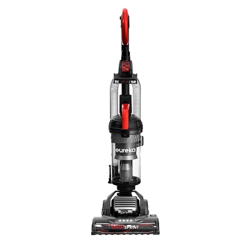 Eureka DashSprint Dual-Motor Upright Vacuum: Bagless, Washable Filter, Swivel Head, Pet Hair Tool, 30ft Cord, Red