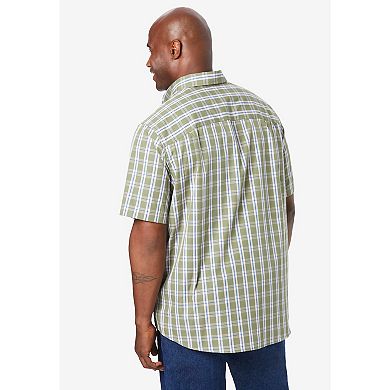 KingSize Men's Big & Tall Short Sleeve Wrinkle-Free Sport Shirt