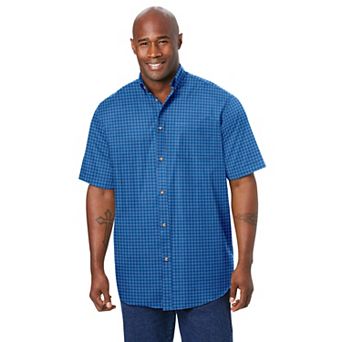 KingSize Men's Big & Tall Short Sleeve Wrinkle-Free Sport Shirt