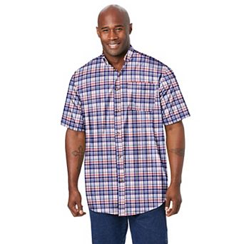 KingSize Men's Big & Tall Short Sleeve Wrinkle-Free Sport Shirt