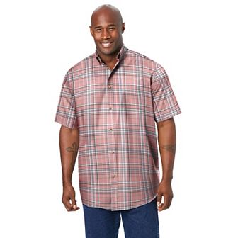 KingSize Men's Big & Tall Short Sleeve Wrinkle-Free Sport Shirt