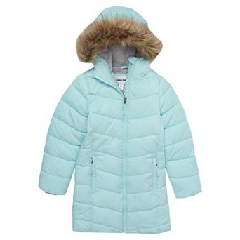Girls 4-16 Lands' End Fleece Lined Hooded Puffer Coat