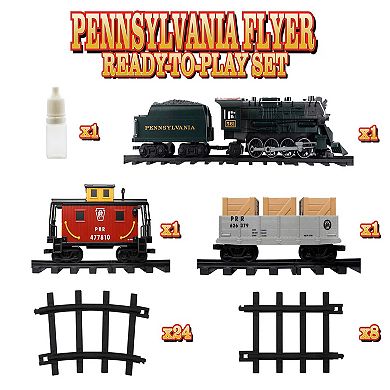 Lionel Pennsylvania Flyer Freight Ready to Play Bluetooth Train Set