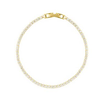 Adornia 14k Gold Tone Micro Tennis Bracelet