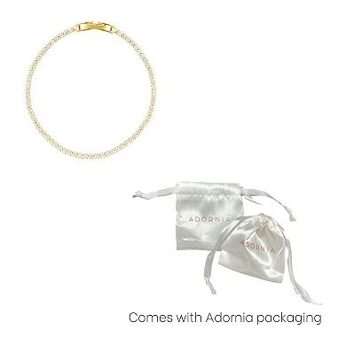 Adornia 14k Gold Tone Micro Tennis Bracelet