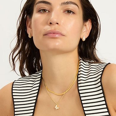 Adornia 14k Gold Tone Butterfly Necklace