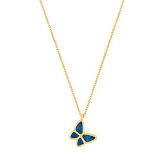 Adornia 14k Gold Tone Butterfly Necklace