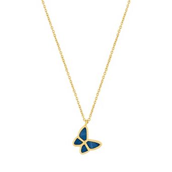Adornia 14k Gold Tone Butterfly Necklace