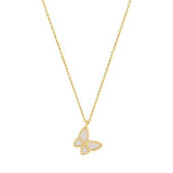 Adornia 14k Gold Tone Butterfly Necklace