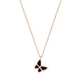 Adornia 14k Gold Tone Butterfly Necklace