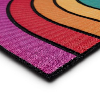 Celebrate Together™ Summer Rainbow Slice Crumb Rubber Doormat