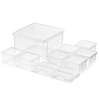 Sorbus 12 pc Sewing & Craft Material Storage Container Set with Lids
