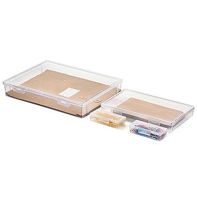 Sorbus 4-pc. Stackable Portable Project Case Document Holder Set