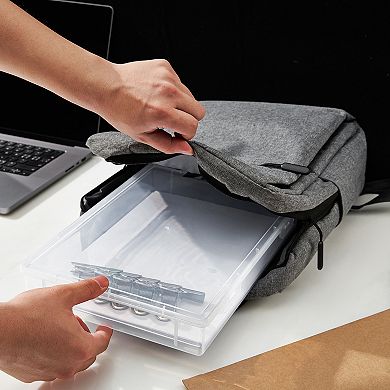 Sorbus 4-pc. Stackable Portable Project Case Document Holder Set