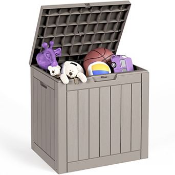 30 Gallon Outdoor Patio Deck Storage Box Floor Decor