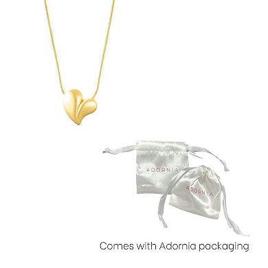 Adornia Oversized Puffy Heart Necklace
