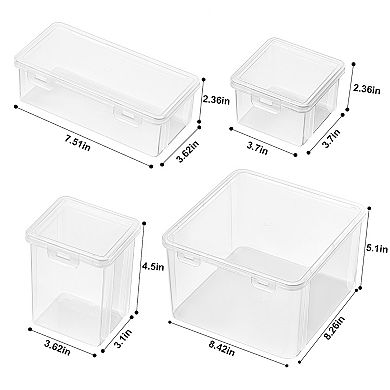 Sorbus 6-pc. Hardware Storage Container Set with Built in Lids