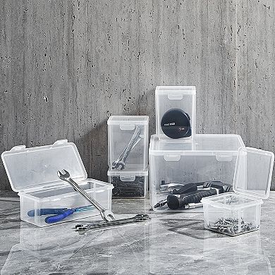 Sorbus 6-pc. Hardware Storage Container Set with Built in Lids