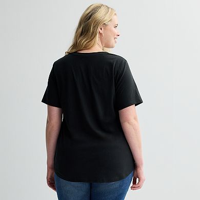 Plus Size Fender Guitar With Wings Graphic Tee