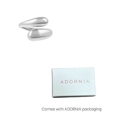 Adornia 18k Gold Tone Overlapping Chunky Bands Ring