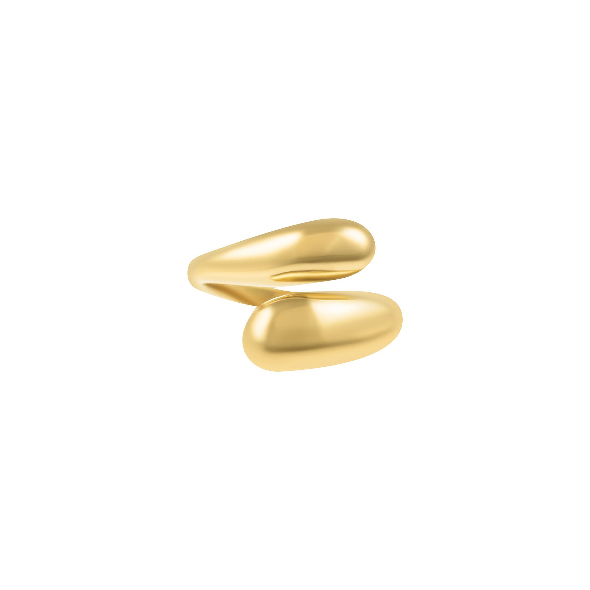 Adornia 18k Gold Tone Overlapping Chunky Bands Ring, Womens, Size: 6