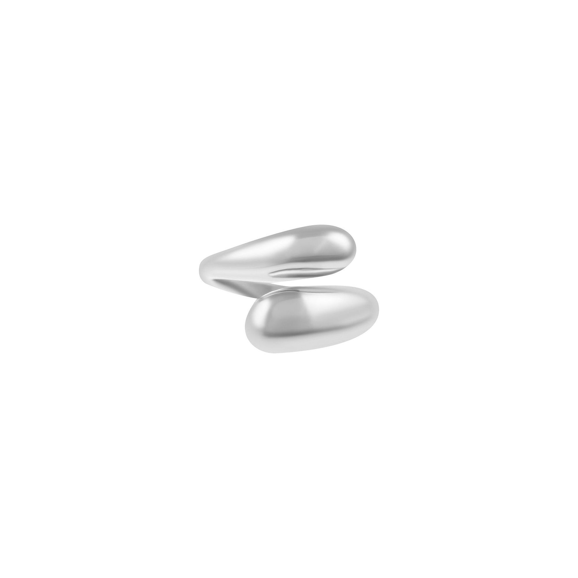 Adornia 18k Gold Tone Overlapping Chunky Bands Ring, Womens, Silver Tone