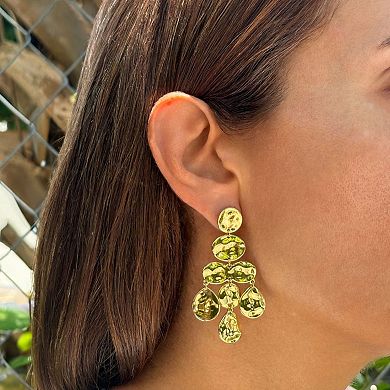 Adornia 14k Gold Tone Cascade Earrings