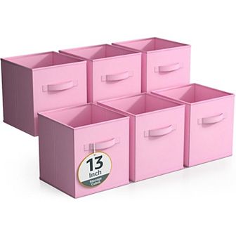 Sorbus 6-Pack 13 in Foldable Storage Cubes