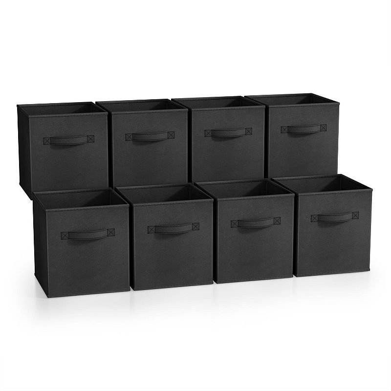 Sorbus 8-Pack 11-in. Foldable Storage Cubes, Black
