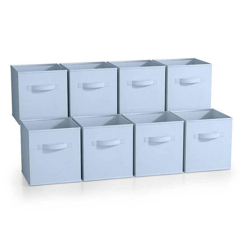 Sorbus 8-Pack 11-in. Foldable Storage Cubes, Pastel Blue